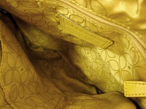 フォッシル FOSSIL レザーショルダーバッグ イエロー系 かばん カバン