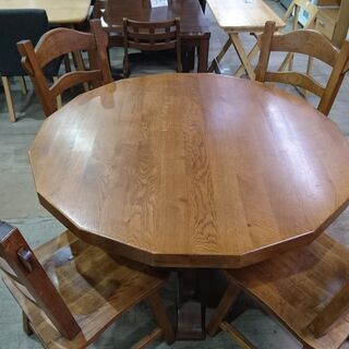 16角形ダイニング5点セット