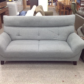 9/15布製 グレー 二人掛けソファー