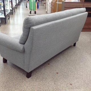 9/15布製 グレー 二人掛けソファー