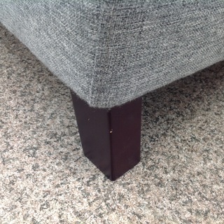 9/15布製 グレー 二人掛けソファー