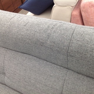 9/15布製 グレー 二人掛けソファー