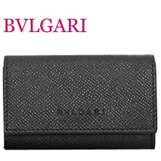 【超美品】BVLGARI]ブルガリ 20864 キーケース ブラ...