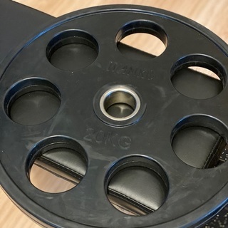 業務用オリンピックラバープレート　20キロ2枚