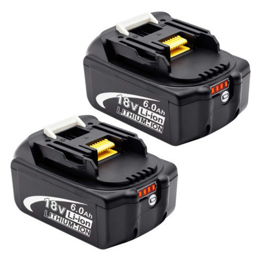 LED残量表示 マキタ BL1860B 互換バッテリー 18v 6.0Ah 2個