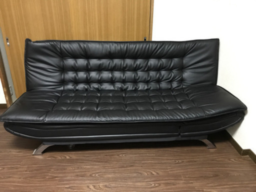 0円 もらってください 取りに来てください 使用感かなりあります 写真4枚目ご確認ください ニトリ ソファベッド Nシールド ロック 黒 合 Risa プロフ必読 板橋のソファの中古あげます 譲ります ジモティーで不用品の処分