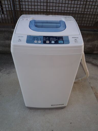 ★日立全自動洗濯機　　NW-5TR     ５㎏　　２０１５年製　　　美品