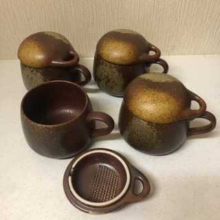 洋風食器 茶碗蒸し碗 茶碗蒸しの器 コーヒーカップ 薬味皿 4個セット