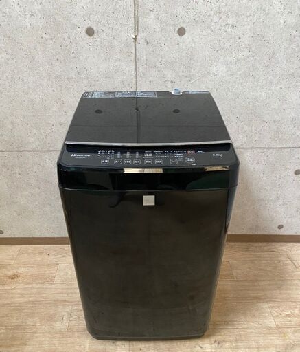 9*23 Hisense  ハイセンス 全自動洗濯機 5.5kg HW-G55E4KK 2016年製
