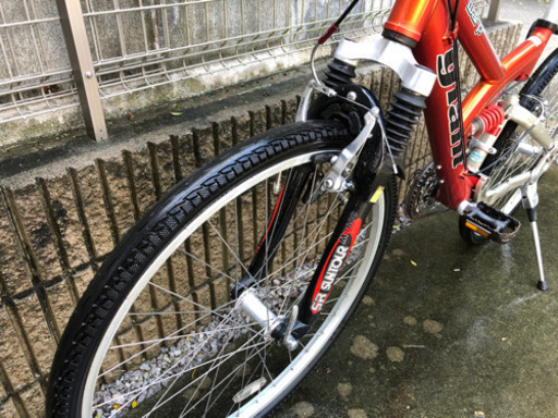 ジャイアント 赤 オマケ付き GITANT idiom2 フレームセット BB他おまけ