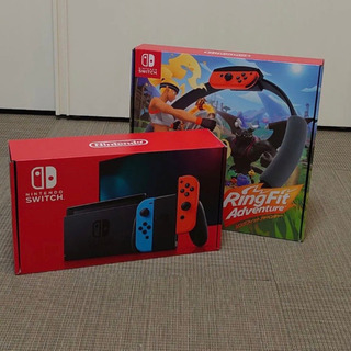 ニンテンドースイッチ ネオン ライトコーラル リングフィット 