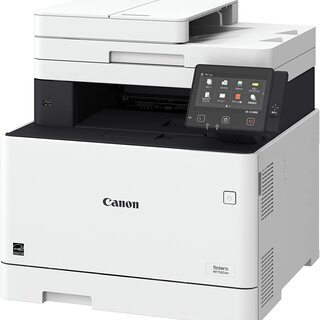 【取引決定】Canon カラーレーザーFAX複合機（サテラ上位モデル）Satera MF733Cdw 毎分27枚の高速出力・一度に両面同時に読み取れる高速ADFスキャナ搭載・FAX・両面印刷 WiFiモバイル印刷 ※おまけ（キャスター付き3段スタンド・高速LANケーブル等）