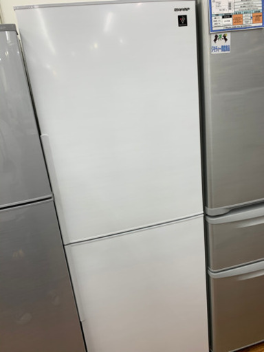 2019年製SHARPのちょこっと大きめ2ドア冷蔵庫です!!