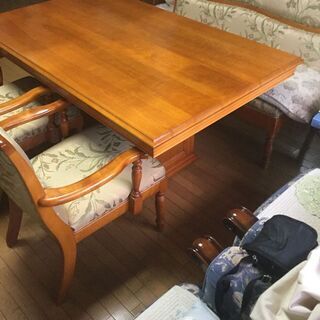 札幌発★ダニエル/食卓テーブル/ダイニングテーブル/椅子/ダイニングセット/4～5人用/天然木