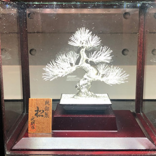 その他 東京銀器 純銀製 盆栽 松 (特小) 光則作