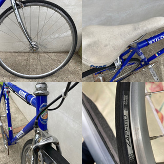 イタリア製のGIOS STILO自転車ピスト GIOS STILO シングルスピードバイク ロードバイク 自転車 青