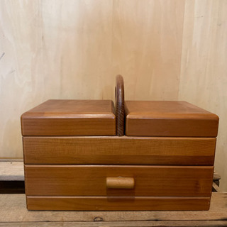 裁縫箱 ソーイングボックス 木製 