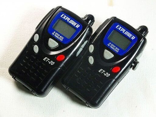 【苫小牧バナナ】動作品 FRC エクスプローラー ET-20 特定小電力トランシーバー 20ch ペア 2台セット 送受信確認済み♪
