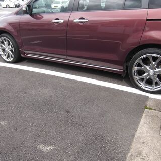 【売却済】19インチメッキアルミ 桜 COSMIC バドニック +45(２本）+38（２本） 225-40-19 4本