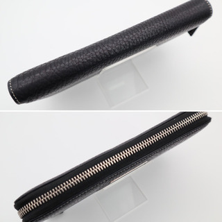 《TIFFANY&Co/プレート付きラウンドファスナー ブラック》Bランク 格安