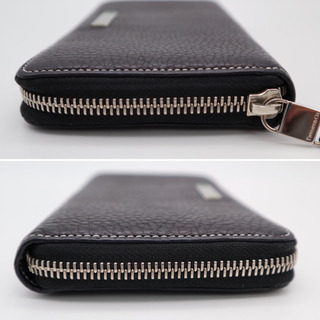 《TIFFANY&Co/プレート付きラウンドファスナー ブラック》Bランク 格安