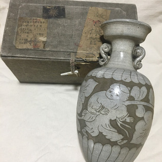 中国 宋時代 磁州窯 壺 花瓶