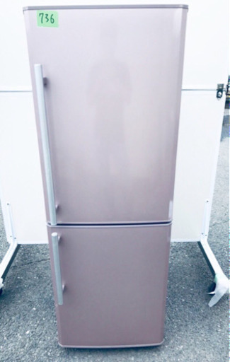 736番 三菱✨ノンフロン冷凍冷蔵庫✨MR-H26W-P‼️