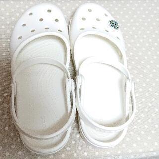 【取引終了】crocs24㎝(w8) ホワイト