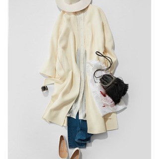 \\断捨離価格・お値引き可能/★雑誌掲載★長く使える絶対可愛いホワイトカラーコート！