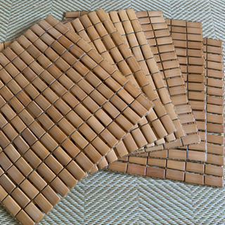 竹マット（小さめの座布団サイズ）5枚　