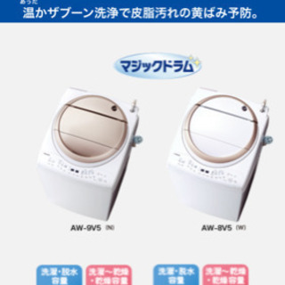 【洗濯乾燥機】TOSHIBA AW-9V5(N)【洗濯機】
