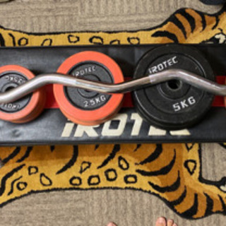 IROTECフラットベンチ•ダンベル•アームカール•ウェイト計46㌔