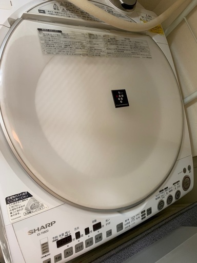 SHARP☆8kg電気洗濯機乾燥機2011年ES-TX800-w