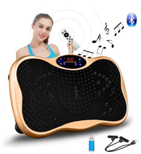 取引中です。振動マシン フィットネス ぶるぶる マシン シェイカー ミニ パワーウェーブ Bluetooth音楽機能 99段階5モード ダイエット 有酸素 体幹強化 脂肪燃焼