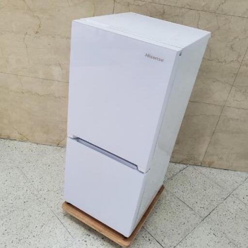 ■配送可■2018年製 Hisense ハイセンス 134L 2ドア ノンフロン冷凍冷蔵庫 HR-G13A-W ガラスホワイト