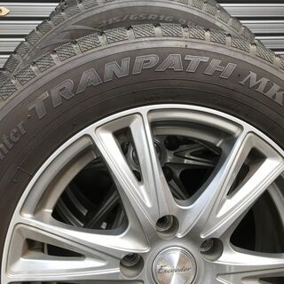 215/65R16 アルミホイール付スタッドレスタイヤ４本セット ５穴　PCD114.3