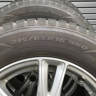 215/65R16 アルミホイール付スタッドレスタイヤ４本セット ５穴　PCD114.3