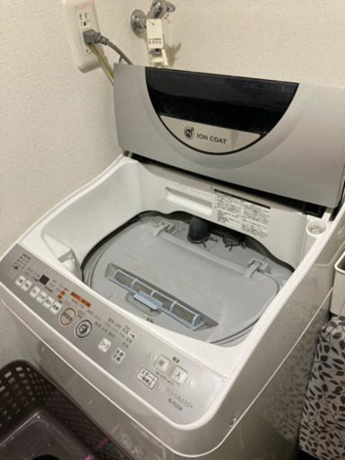 【9月25(金)〜28日(月) まで】SHARP Ag+ イオンコート 乾燥機能付き ES-TG55K 希少品　洗濯機 5.5kg