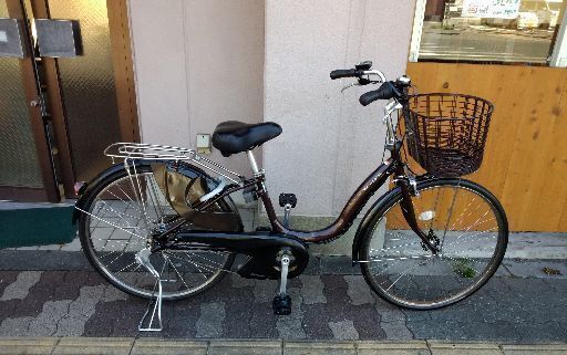 (本体のみ)YAMAHA PAS Natura 26吋電動アシスト自転車 アルミ/ブラウン