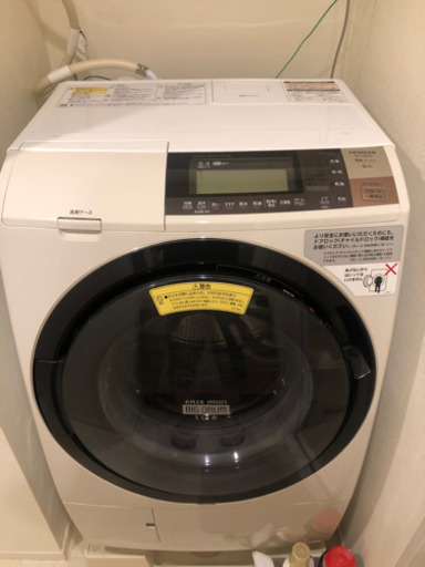 分解簡易清掃動作確認済み送料無料 日立 ドラム式洗濯乾燥機 11kg 2016年製BD-S8800L