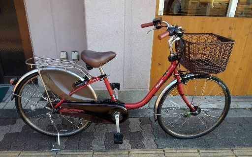 (本体のみ)Panasonic ViVi DX 26吋電動アシスト自転車(レッド)