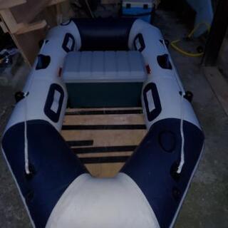 ゴムボートハンドエレキつき