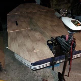 ゴムボートハンドエレキつき