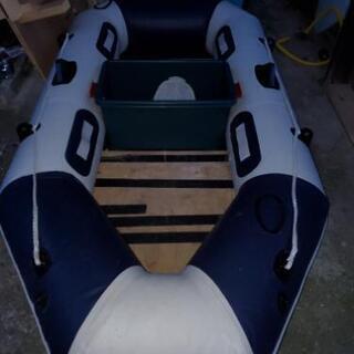 ゴムボートハンドエレキつき