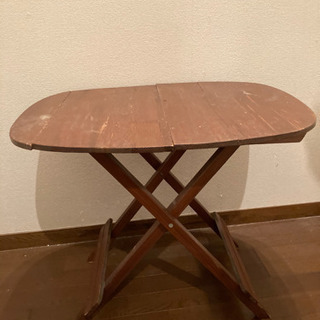木製　折り畳み　テーブル