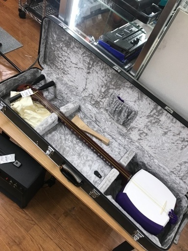 にちわ印 三味線 ケース付き