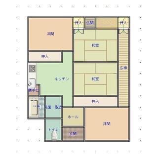 【家賃：3万5千円】八代市長田町の4DKの広めの戸建賃貸物件！小...