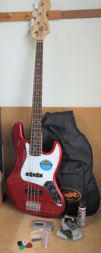 ☆フェンダー FENDER スクワイヤ Squier JAZZ BASS s/nCY07125326 エレキベース◆ソフトケース付