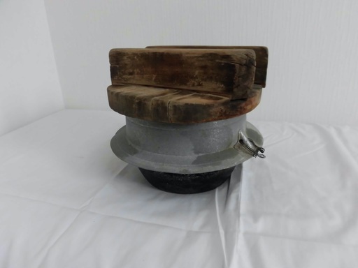 骨董品、昭和レトロ、アンティーク、羽釜（蓋とセット）