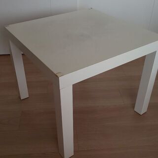 IKEA サイドテーブルLACK/ラック白汚れあり